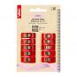 Wholesale Fabric clips Medium 10 pcs red