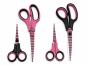 Wholesale Couple Cuts Scissors Set black and pink 2x10sets