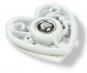 Wholesale sew on buttons heartshape 18mm white