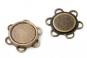 Wholesale magnetic button sew on 25mm antique brass
