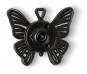 Wholesale sew on buttons butterfly 25mm black